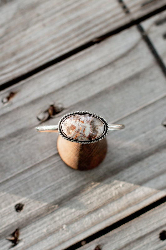 Crazy Lace Agate Cuff